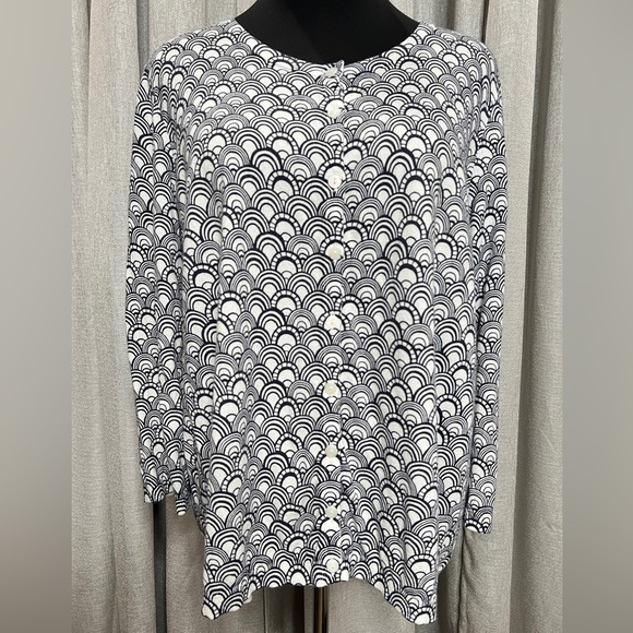NWOT Talbots Print Cardigan Size 2X Petite - Picture 1 of 4